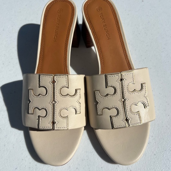Tory Burch Cream Mules BNWOB - Picture 1 of 9